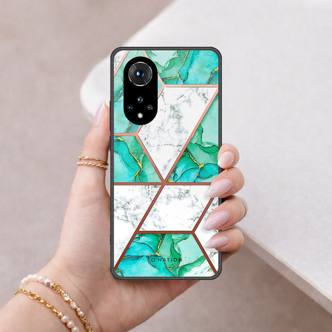 Honor 50 Cover - O'Nation Shades of Marble Series - HQ Ultra Shine Premium Infinity Glass Soft Silicon Borders Case