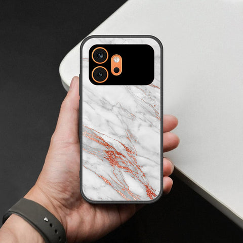 Honor 600 Cover - White Marble Series - HQ Premium Shine Durable Shatterproof Case