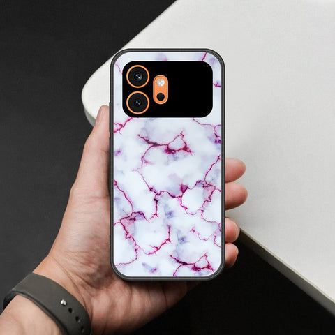 Honor 600 Cover - White Marble Series - HQ Premium Shine Durable Shatterproof Case