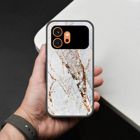 Honor 600 Cover - White Marble Series - HQ Premium Shine Durable Shatterproof Case