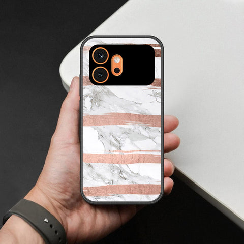 Honor 600 Cover - White Marble Series - HQ Premium Shine Durable Shatterproof Case