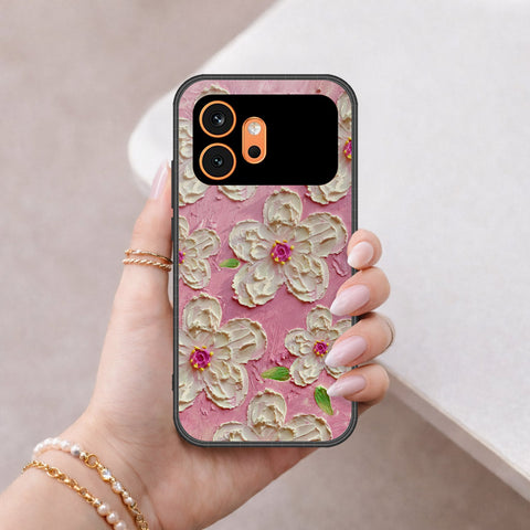 Honor 600 Cover - Floral Series - Design 5 - Pink & White - HQ Premium Shine Durable Shatterproof Case