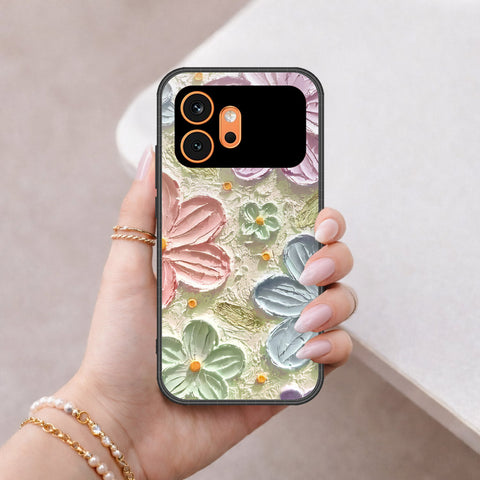 Honor 600 Cover - Floral Series - Design 15 - Blue & Green - HQ Premium Shine Durable Shatterproof Case