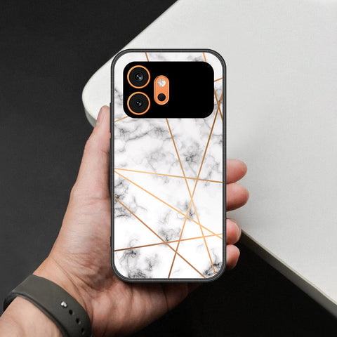 Honor 600 Cover - White Marble Series 2 - HQ Premium Shine Durable Shatterproof Case