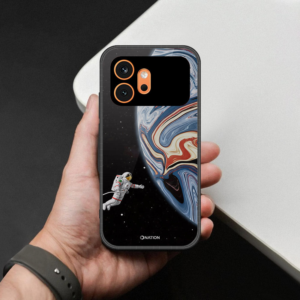 Honor 600 Cover - Cosmic Marble Astronaut Design - HQ Premium Shine Durable Shatterproof Case