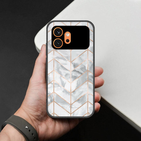 Honor 600 Cover - White Marble Series 2 - HQ Premium Shine Durable Shatterproof Case