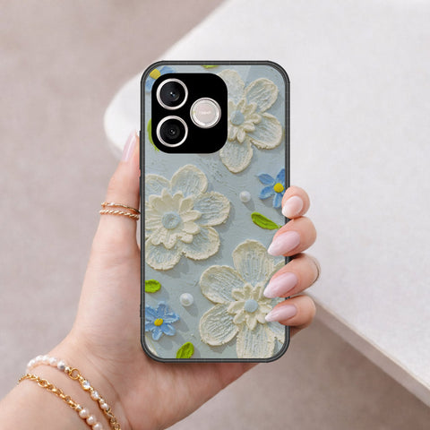 Honor 600 Lite Cover - Floral Series - Design 3 - Sky Blue - HQ Premium Shine Durable Shatterproof Case
