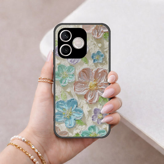 Honor 600 Lite Cover - Floral Series - Design 14 - Blue & Purple - HQ Premium Shine Durable Shatterproof Case
