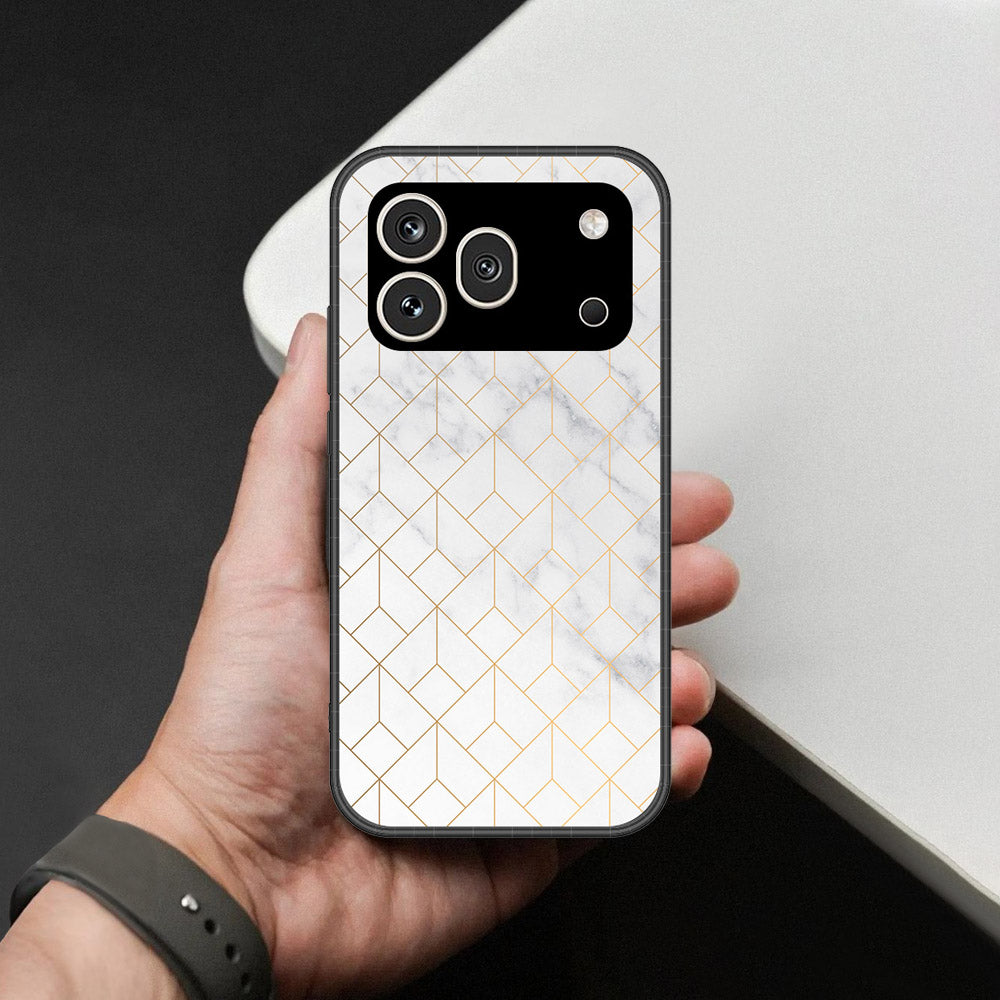 Honor 600 Pro Cover - White Marble Series 2 - HQ Premium Shine Durable Shatterproof Case