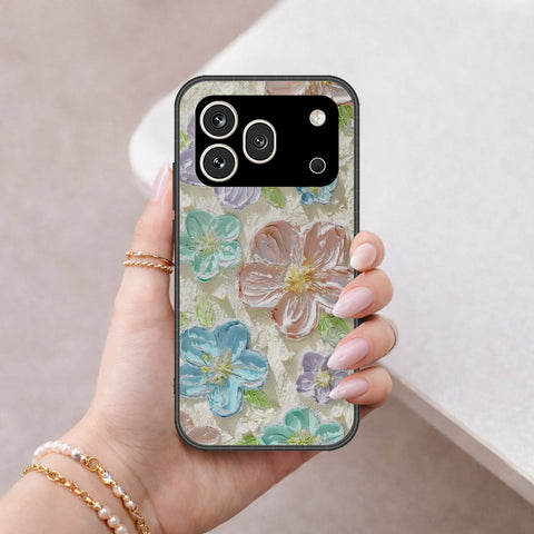 Honor 600 Pro Cover - Floral Series - Design 14 - Blue & Purple - HQ Premium Shine Durable Shatterproof Case