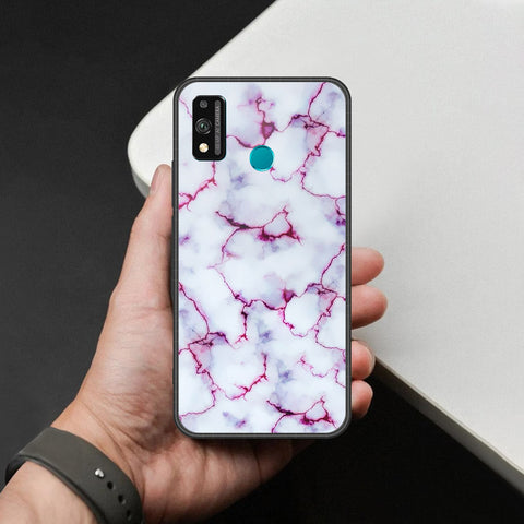 Honor 9X Lite Cover - White Marble Series - HQ Ultra Shine Premium Infinity Glass Soft Silicon Borders Case