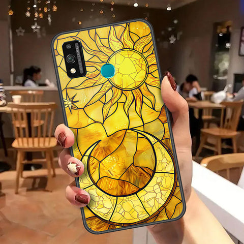 Honor 9X Lite Cover - Celestial Starry Universe Series - HQ Ultra Shine Premium Infinity Glass Soft Silicon Borders Case