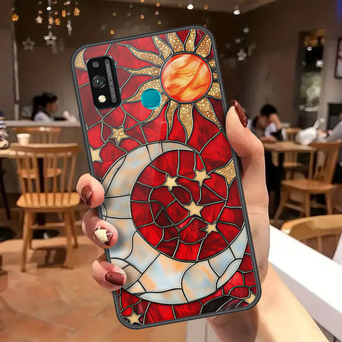 Honor 9X Lite Cover - Celestial Starry Universe Series - HQ Ultra Shine Premium Infinity Glass Soft Silicon Borders Case