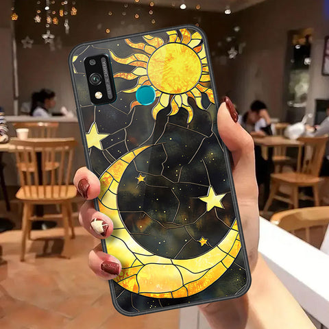 Honor 9X Lite Cover - Celestial Starry Universe Series - HQ Ultra Shine Premium Infinity Glass Soft Silicon Borders Case