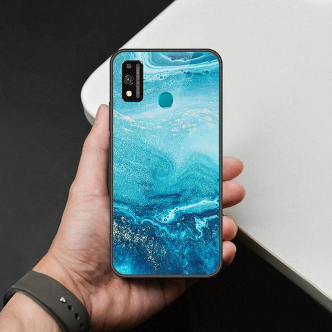 Honor 9X Lite Cover - Mystic Marble Series - HQ Ultra Shine Premium Infinity Glass Soft Silicon Borders Case