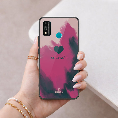 Honor 9X Lite Cover - Onation Heart Series - HQ Ultra Shine Premium Infinity Glass Soft Silicon Borders Case