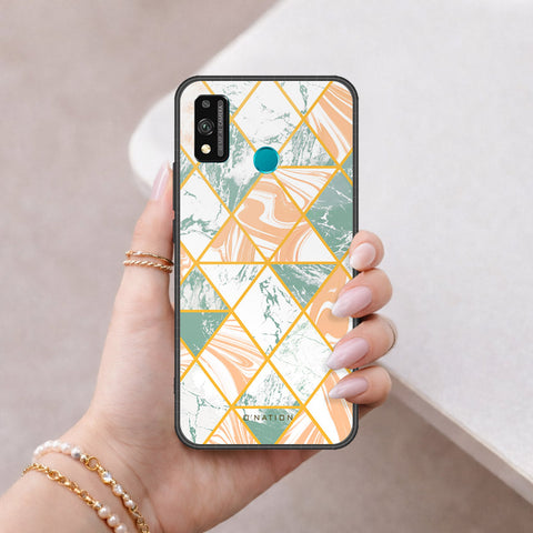 Honor 9X Lite Cover - O'Nation Shades of Marble Series - HQ Ultra Shine Premium Infinity Glass Soft Silicon Borders Case