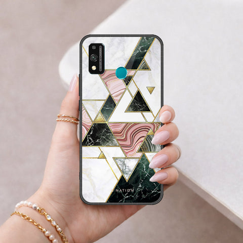 Honor 9X Lite Cover - O'Nation Shades of Marble Series - HQ Ultra Shine Premium Infinity Glass Soft Silicon Borders Case