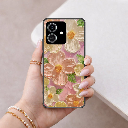 Honor Play 10 4G Cover - Floral Series - Design 11 - White & Green - HQ Premium Shine Durable Shatterproof Case