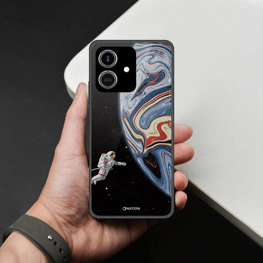 Honor Play 10 4G Cover - Cosmic Marble Astronaut Design - HQ Premium Shine Durable Shatterproof Case