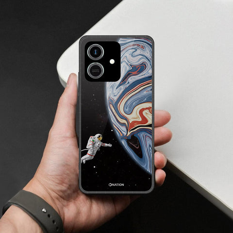 Honor Play 10 4G Cover - Cosmic Marble Astronaut Design - HQ Premium Shine Durable Shatterproof Case