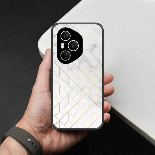 Honor 400 Pro Cover - White Marble Series 2 - HQ Premium Shine Durable Shatterproof Case