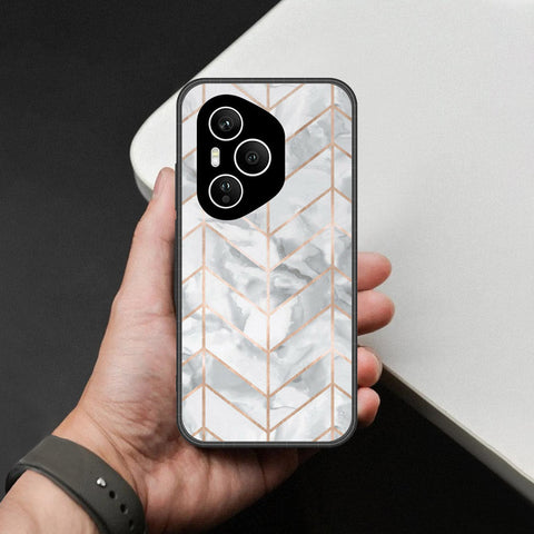 Honor 400 Pro Cover - White Marble Series 2 - HQ Premium Shine Durable Shatterproof Case