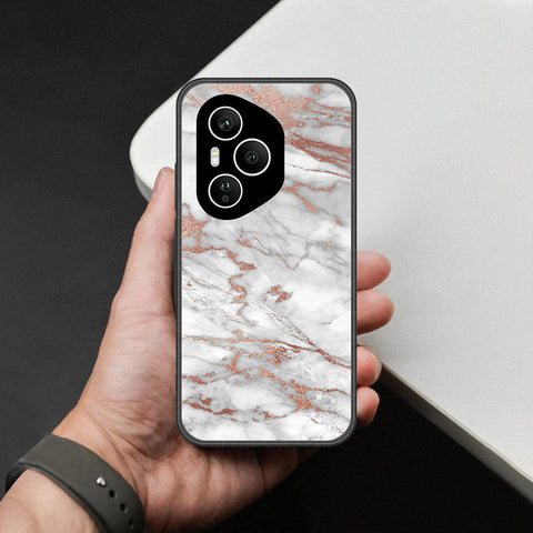 Honor 400 Pro Cover - White Marble Series 2 - HQ Premium Shine Durable Shatterproof Case