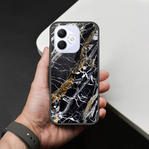 Honor X60i Cover - Black Marble Series - HQ Premium Shine Durable Shatterproof Case