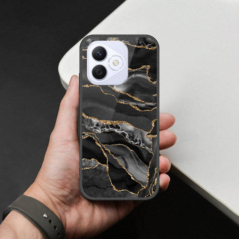 Honor X60i Cover - Black Marble Series - HQ Premium Shine Durable Shatterproof Case