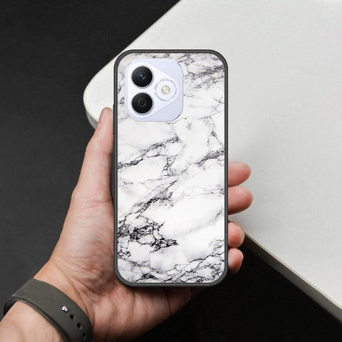 Honor X60i Cover - White Marble Series - HQ Premium Shine Durable Shatterproof Case
