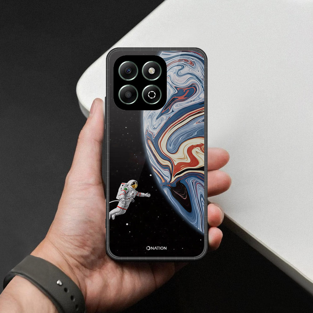 Honor 10T Play Cover - Cosmic Marble Astronaut Design - HQ Premium Shine Durable Shatterproof Case