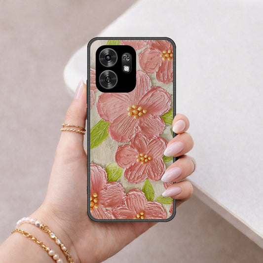 Honor X6d Cover - Floral Series - Design 9 - Pink & Green - HQ Premium Shine Durable Shatterproof Case