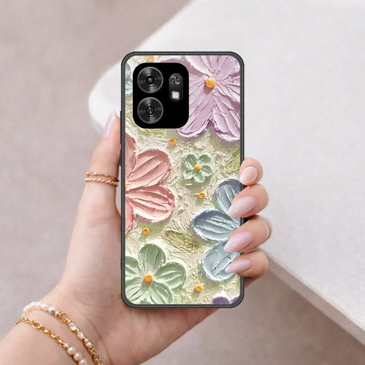 Honor X6d Cover - Floral Series - Design 15 - Blue & Green - HQ Premium Shine Durable Shatterproof Case