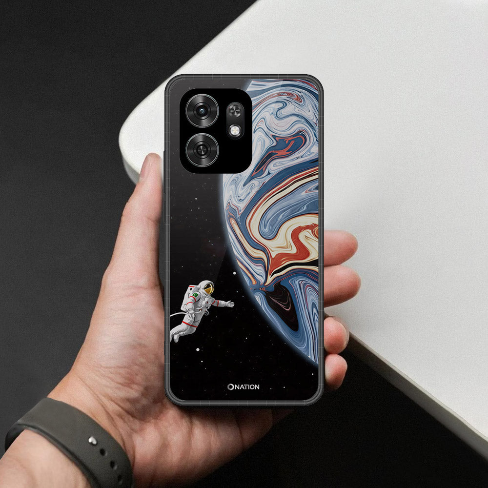 Honor Play 60A Cover - Cosmic Marble Astronaut Design - HQ Premium Shine Durable Shatterproof Case