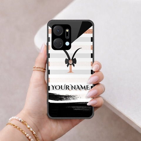 Honor X7a Cover - Personalized Alphabet Series - HQ Premium Shine Durable Shatterproof Case