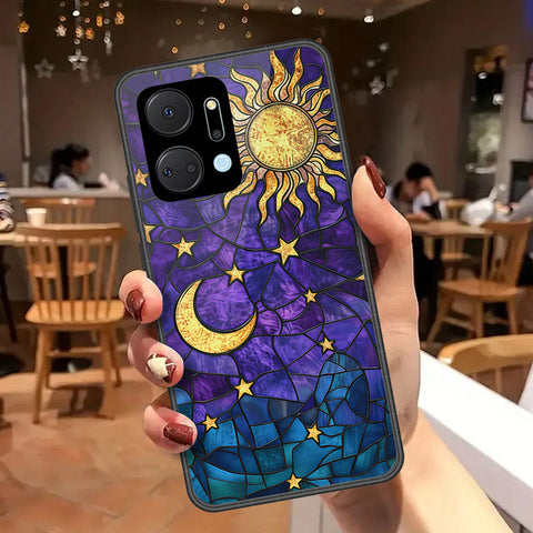 Honor X7a Cover - Celestial Starry Universe Series - HQ Premium Shine Durable Shatterproof Case