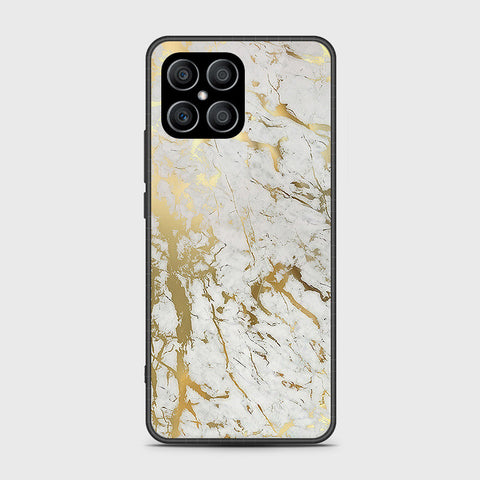 Honor X8 Cover - White Marble Series - HQ Premium Shine Durable Shatterproof Case
