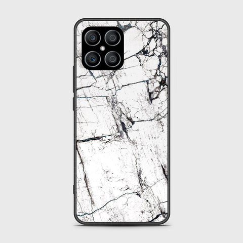 Honor X8 Cover - White Marble Series 2 - HQ Premium Shine Durable Shatterproof Case