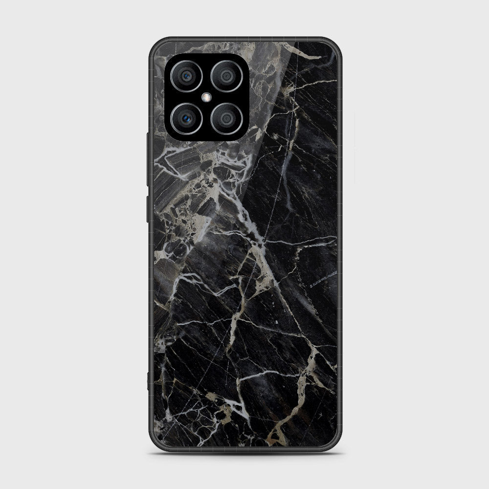 Honor X8 Cover - Black Marble Series - HQ Premium Shine Durable Shatterproof Case