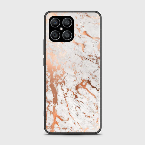 Honor X8 Cover - White Marble Series 2 - HQ Premium Shine Durable Shatterproof Case