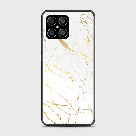 Honor X8 Cover - White Marble Series 2 - HQ Premium Shine Durable Shatterproof Case