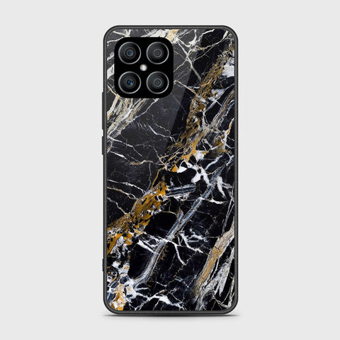 Honor X8 Cover - Black Marble Series - HQ Premium Shine Durable Shatterproof Case