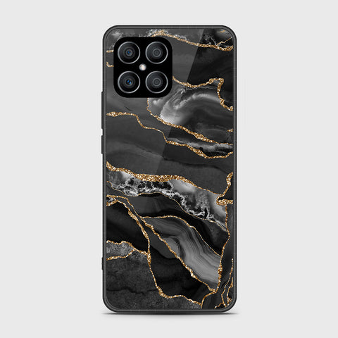 Honor X8 Cover - Black Marble Series - HQ Premium Shine Durable Shatterproof Case