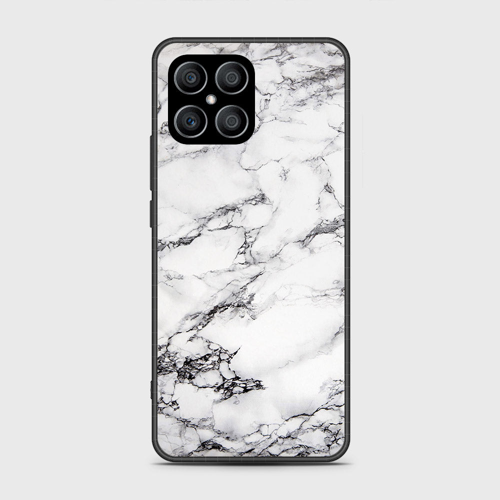 Honor X8 Cover - White Marble Series - HQ Premium Shine Durable Shatterproof Case