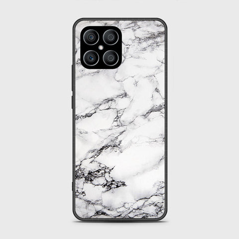 Honor X8 Cover - White Marble Series - HQ Premium Shine Durable Shatterproof Case