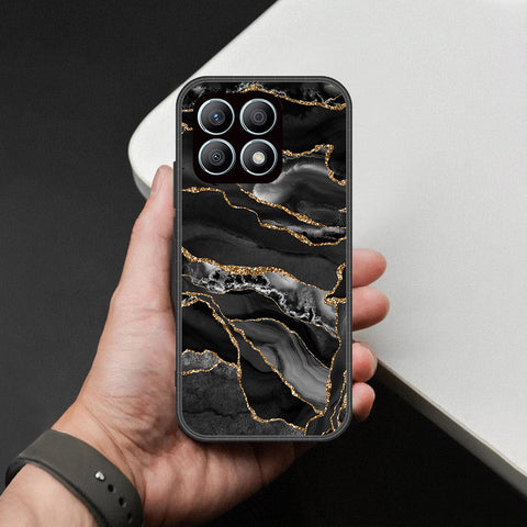 Honor X8a Cover - Black Marble Series - HQ Premium Shine Durable Shatterproof Case