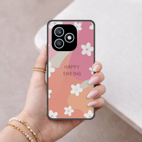 Honor X8d Cover - Happy Series - HQ Ultra Shine Premium Infinity Glass Soft Silicon Borders Case