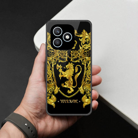 Honor X8d Cover - Gold Series - HQ Ultra Shine Premium Infinity Glass Soft Silicon Borders Case