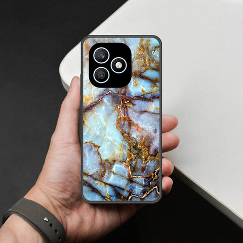 Honor X8d Cover - Colorful Marble Series - HQ Ultra Shine Premium Infinity Glass Soft Silicon Borders Case